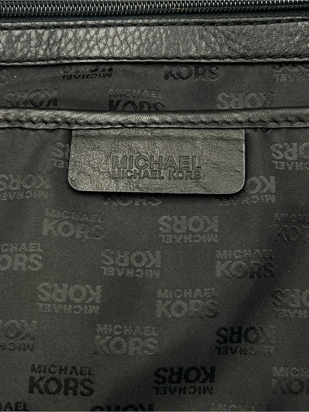 Michael Kors Chandler Black Pebbled Leather Hobo Shoulder Bag Gold Studded Y2K